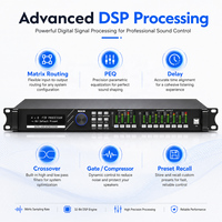 Processeur audio numérique intelligent professionnel LC408, processeurs audio haut de gamme, 4 entrées 8 sorties, système de sonorisation DSP