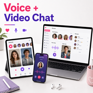 Développement d'une application <span class=keywords><strong>de</strong></span> rencontre avec logiciel <span class=keywords><strong>de</strong></span> chat vocal pour MAC, version Internet, messagerie, vidéo et communauté <span class=keywords><strong>sociale</strong></span> - Product Image 5