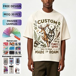 T-shirt Personalizzata 100% Cotone con Ricamo OEM, Maglietta <span class=keywords><strong>Nera</strong></span> Basic Oversize in Cotone per Uomo, Vendita all'Ingrosso - Product Image 1
