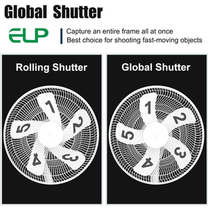 ELP 2MP 90fps高速全球快门M12 2.1毫米镜头AR0234通用串行总线摄像头模块1080P，适用于高速运动、工业设备 - Product Image 3