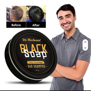 100% Natural Permanent Man <strong>Hair</strong> Black Soap <strong>Darkening</strong> <strong>Hair</strong> Soap <strong>Shampoo</strong> Cover Gray <strong>Hair</strong> Bar Soap - Product Image 6