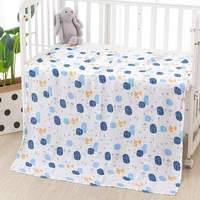 Nouvelles couvertures en mousseline de coton bio 100 % personnalisées pour bébé, style européen-américain 2023, antibactériennes, douces et respectueuses de la peau
