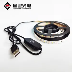 Manufacturer DC 5V 5W 60led/m 2835smd dimmable USB led strip light with usb touch dimmer switch