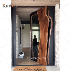 Стеклянные деревянные алюминиевые входные двери - Product Image 2