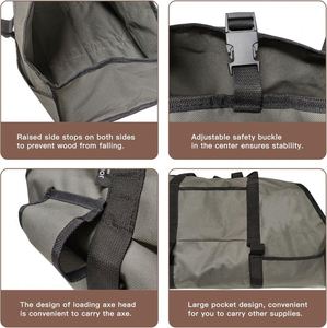 Muestra Gratuita de la Mejor Bolsa para Transportar Leña con Asas y Correa de Seguridad Disponible Directamente de Fábrica - Product Image 3