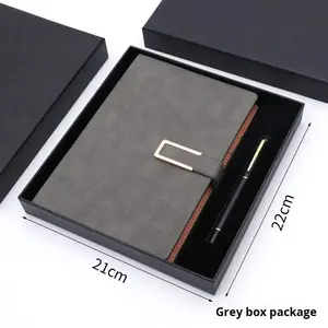 <span class=keywords><strong>Cahier</strong></span> <span class=keywords><strong>de</strong></span> planificateur A5 avec logo personnalisé Ensemble cadeau d'affaires pour étudiants professionnels - Product Image 4