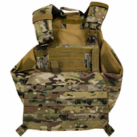 Ensemble tactique multifonctionnel de protection intégrale avec système Molle et plaques BR1/BR1A et kits de protection thoracique et dorsale