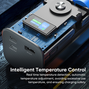 Banque d'alimentation haute capacité 24600mah PD 140W batterie externe à charge <span class=keywords><strong>super</strong></span> rapide TFT affichage intelligent chargeur portable 3 ports - Product Image 5