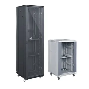Commercio All'ingrosso della fabbrica di 18-47u in fibra ottica intelligente ddf Pavimento Rack Standard di Rete del Server Cabinet