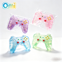 Nouvelle manette de jeu amusante et relaxante en TPR Maltose, jouet anti-stress à poudre dorée, à presser, à rebond lent, pour 14 ans et plus