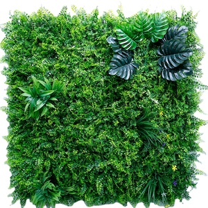 Высокое качество, индивидуальные 3D искусственные джунгли, Искусственные пластиковые вертикальные садовые зеленые стены, уличные цветы, листья - Product Image 6