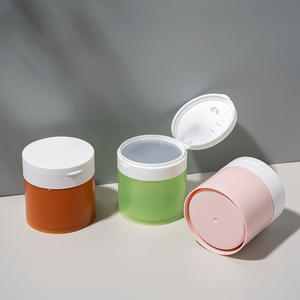 マットブラックジャー3オンス5オンス8オンスメンズポマード容器PPペットプラスチッククリームペーストローションカスタム包装缶フロストプリントふた付き - Product Image 3