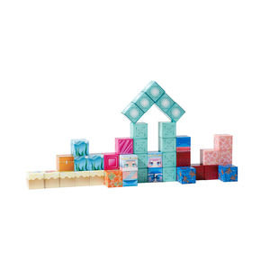 Hoge Kwaliteit 3d Magnetische Bouwstenen Set Creatieve Diy Wereld Magneet Kubus Plastic Materiaal - Product Image 1