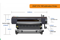 Impresora de Inyección de Tinta Textil Digital ENJET de 1.9m para Plotter de Sublimación Automática con 1 Año de Garantía