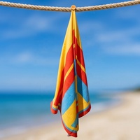 100% Microfiber Terry Printed Ultra Soft Quick-Dry Sand-Free Beach Towels for Summer Use