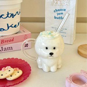 El Fabricante Ofrece Tazas de Vidrio de Borosilicato de Alta Calidad con Diseño 3D de Cachorros <span class=keywords><strong>Beagle</strong></span>, Aptas para Calentar, para Compra al por Mayor - Product Image 2
