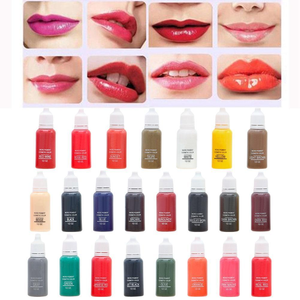 23 couleurs 15 ml/bouteille Maquillage <span class=keywords><strong>Permanent</strong></span> Couleur Naturel Sourcils colorant Usine Encre De Tatouage Microblading Pigments Pour Tatouages Sourcils Lèvres - Product Image 4