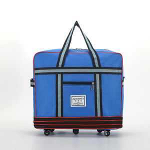 New Foldable Airline Check-in Bag Oxford Multi-layer Outdoor Travel Bag Super Large <b>Storage</b> Duffle Bag With Universal Wheels - Product Image 2
