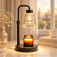 Lampe chauffe-bougie de table avec minuterie AU/US, lanterne lumineuse pour la fonte de cire et l'aromathérapie