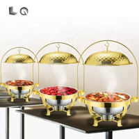 Ensemble de plats chauffants de luxe pour hôtel, restaurant, mariage, réchaud alimentaire pour événements, chef, buffet, plats chauffants