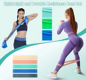 <b>Workout</b> Fitness Yoga 20 25cm Soft Ball Custom Training Silicone Ankle Weight Kit with Ring Resistance <b>Band</b> Pilates Accessories - Product Image 4