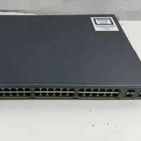 Switches Empresariales WS-C2960X-48TS-L Usados, 48 Puertos Gigabit Ethernet, 4 Puertos de Fibra Gigabit, Compatible con POE