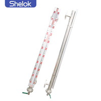 Magnetic Flap Level Indicator with 4-20mA Output SS304 SS316 Flange Connection Water Oil Level Measurement