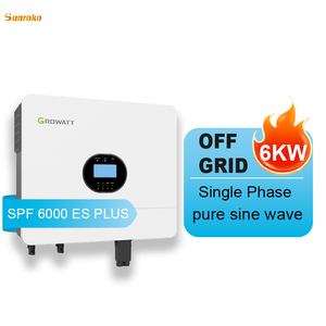 <span class=keywords><strong>Growatt</strong></span> ออฟกริดอินเวอร์เตอร์พลังงานแสงอาทิตย์ SPF 6000 ES บวก6Kw 6000วัตต์6Kva เฟสเดียวไฮบริดอินเวอร์เตอร์พลังงานแสงอาทิตย์ ODM - Product Image 1