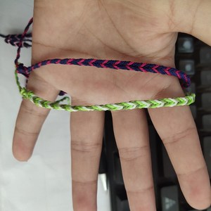 Zooying Jewelry Thin Blue/yellow Waxed <strong>String</strong> Braided Men's Women Friendship Adjustable <strong>Bracelets</strong> - Product Image 4