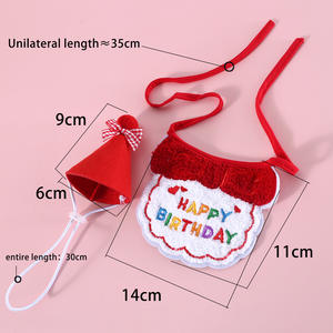 Pañuelos para fiesta de cumpleaños de mascotas, sombrero de corona para fiesta de perros y gatos, accesorios para disfraces - Product Image 6