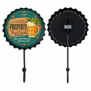 Support mural décoratif en métal personnalisé, imprimé bière vintage, robuste, pour capsules de bière, idéal pour bar à domicile ou '<span class=keywords><strong>man</strong></span> cave' - Product Image 6