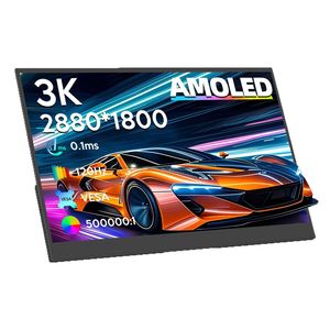 จอภาพ AMOLED ขนาด 16 นิ้ว อัตรารีเฟรช 120Hz ความละเอียดสูง จอเสริมสำหรับเล่นเกม จอพกพาพร้อมลำโพงในตัว - Product Image 2