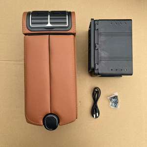 Boîte d'accoudoir centrale universelle en cuir Marcan CNS-078, facile à installer, antidérapante, kit d'intérieur augmentant la hauteur - Product Image 2