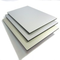 4X8 Decoración de pared interior Panel de plástico de aluminio recubierto de PE Paneles compuestos de aluminio ACM