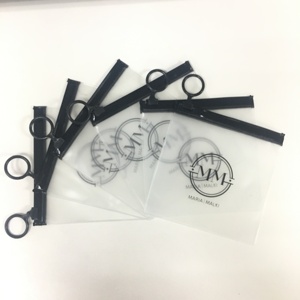 9*12CM Custom Small Recyclable Plastic <b>clear</b> Pvc Zipper <b>Bag</b> for Cosmetic Jewelry Necklace Ring Packaging Ziplock Pouch - Product Image 2