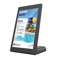 Pantalla de Señalización Digital LCD de Escritorio MWE USA de 10.1 Pulgadas con Tableta Android y Pantalla Táctil para Restaurantes, Tiendas, Retail y Publicidad en el Metro