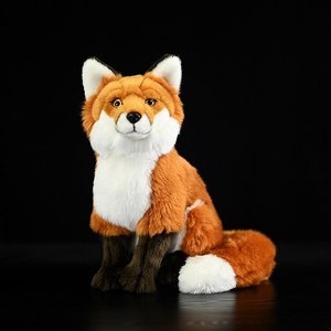 Peluche de zorro de simulación personalizado, cojín largo de animal de peluche para regalos de resorts ecológicos, suministro de fábrica, mercado global OEM ODM personalizado - Product Image 1