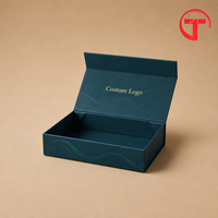 Boîte cadeau rigide pliable écologique haut de gamme, biodégradable, avec logo personnalisé, fermeture magnétique, design réutilisable, construction robuste