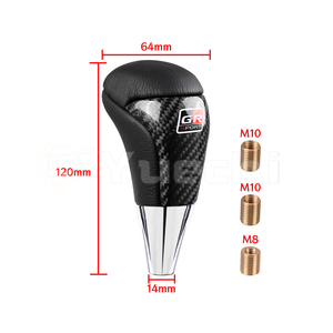 หัวเกียร์คาร์บอนไฟเบอร์สำหรับรถโตโยต้า GR Sport รุ่น JDM Racing อุปกรณ์ตกแต่งภายในรถยนต์ - Product Image 3