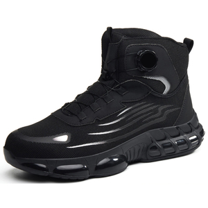 Botas de Trabajo Unisex Ligeras, Deportivas, con Parte Superior de Microfibra de Cuero, Transpirables, de Goma, para Exteriores, Otoño, Zapatos de Seguridad - Product Image 3