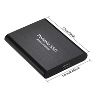 Unidad de Estado Sólido Negra, SATA USB 3.0, hasta 1 TB, 2 TB, 4 TB, 8 TB, Disco Duro Externo PSSD para Computadora Portátil