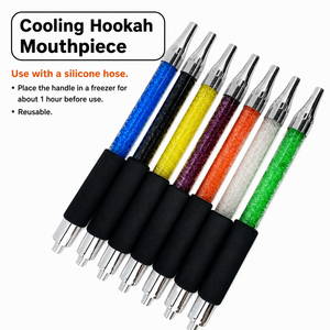Boquilla de enfriamiento para cachimba de 37 cm con mango, de plástico y aluminio, accesorio para pipa de shisha, ideal para bares, KTV y salones, venta al por mayor. - Product Image 1