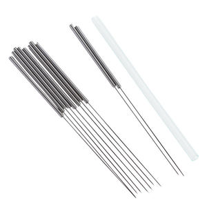 1000 Uds mango de acero inoxidable <span class=keywords><strong>sin</strong></span> bucle aguja de <span class=keywords><strong>acupuntura</strong></span> desechable estéril con tubo - Product Image 4