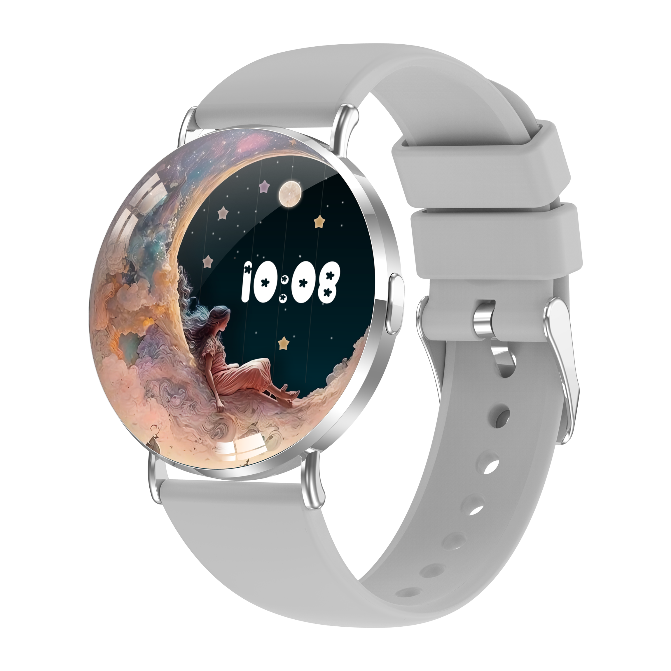 Correas de silicona gris plata