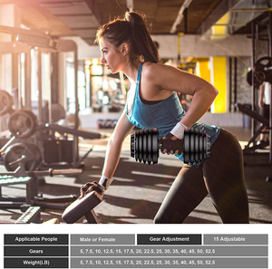 Worthbuy — ensemble de haltères réglables, équipement de gymnastique, poids gratuit de 40 kg, exercice à domicile de qualité supérieure - Product Image 5
