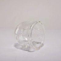 Diffuseur de lumière en verre de haute qualité en borosilicate 3.3, transparent, poli, en forme de dôme, fabriqué à la main, écologique, pour éclairage intérieur, abat-jour en verre gratuit