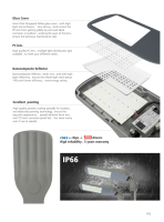 Farola LED Inteligente de 50W-150W, IP66, Regulable, Control IoT LoRa Zigbee, Premium para LEDs, Ahorro de Energía, Garantía de 5 Años