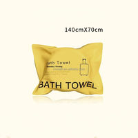 Serviette de bain compressée à usage unique 70x140cm, portable pour voyage, en viscose absorbante, pour fournitures hôtelières, personnalisation du logo possible