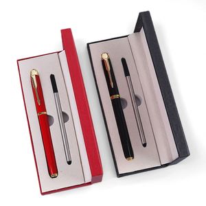 Luxury Vintage Metal Fountain <b>Pen</b> Unique Executive Custom Ink Logo Printed Stainless Steel Tip 0.5mm Branded Fancy Gift <b>Box</b> - Product Image 1