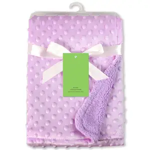 Personalized high quality Luxury Dot Super Soft Touch Breathable baby blankt Comfort Sublimation Newborn Babe Bubble Blanket